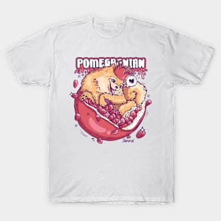 Pomeranian pomegranate pun Pomegranian T-Shirt